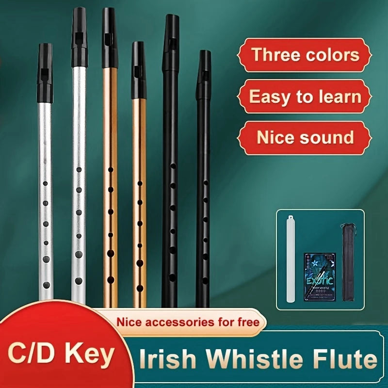 Miwayer Irish Whistle Flute (C/D Key)