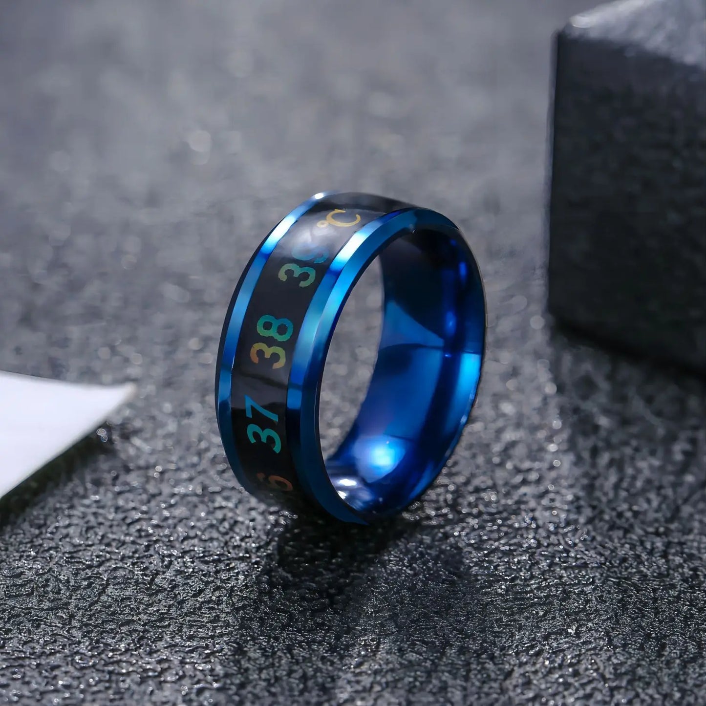 Titanium Steel Mood Temperature Sensitive Ring Waterproof