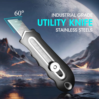 Industrial Utility Knife Replaceable High Carbon Steel Blade