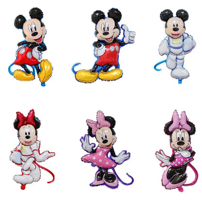 Mickey Minnie Mouse Foil Balloon Baby Shower Decor