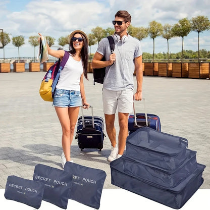 6 Pcs Travel Luggage Storage Bags Dustproof Packing Cubes