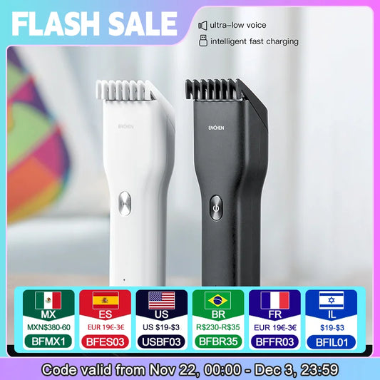 ENCHEN Boost Electric Hair Clipper Cordless Ceramic Blade