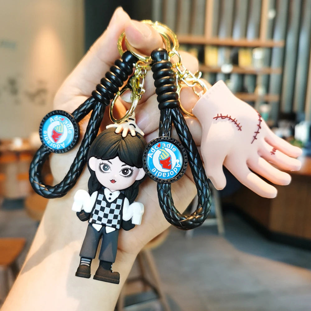 Wednesday Addams Keychain