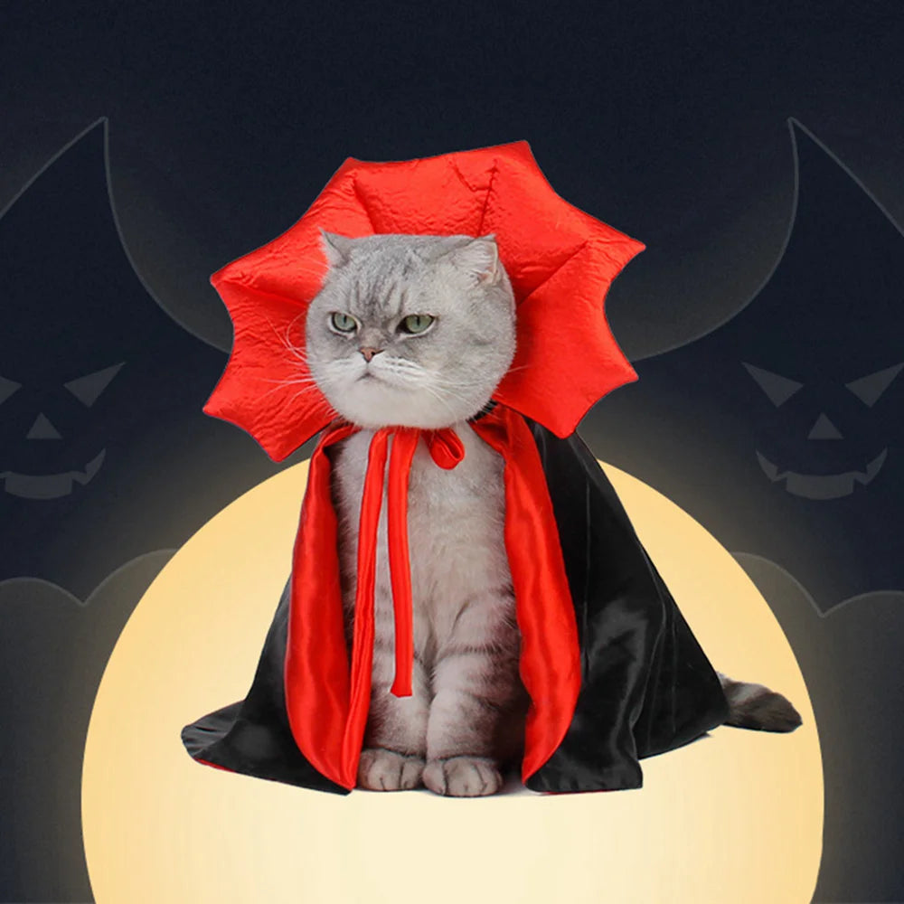 Halloween Vampire Cloak Pet Costume for Small Dog Cat