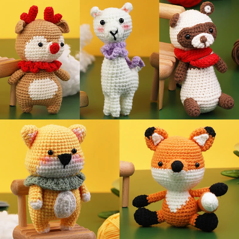 KRABALL Crochet Animal Kit Beginners Video Tutorial Set