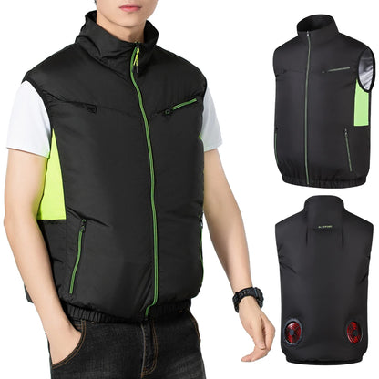 2024 Cool Vest Wearable Cooling Fan Fishing Work Vest