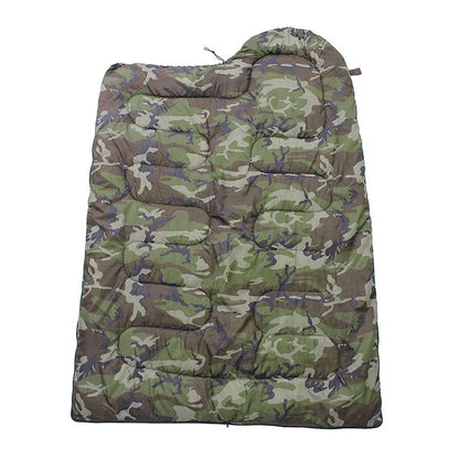 Camping Camouflage Sleeping Bag Waterproof Hooded