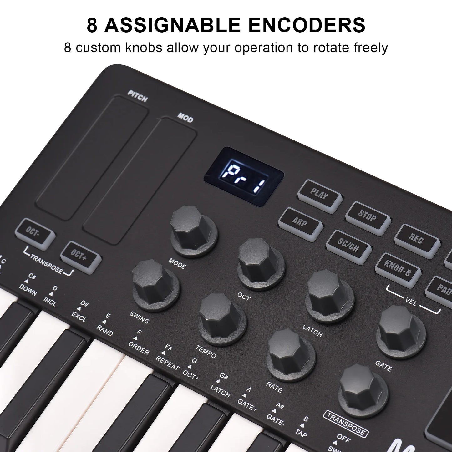 M-VAVE 25-Key MIDI Controller Mini USB Keyboard