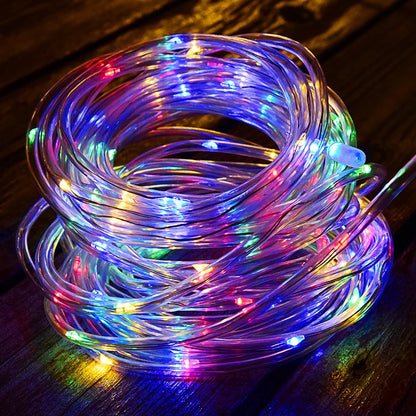 Waterproof Solar Tube String Lights with 8 Modes