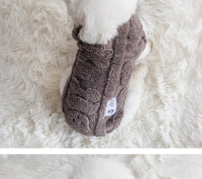 Soft Fleece Dog Clothes Winter Warm Puppy Sweater