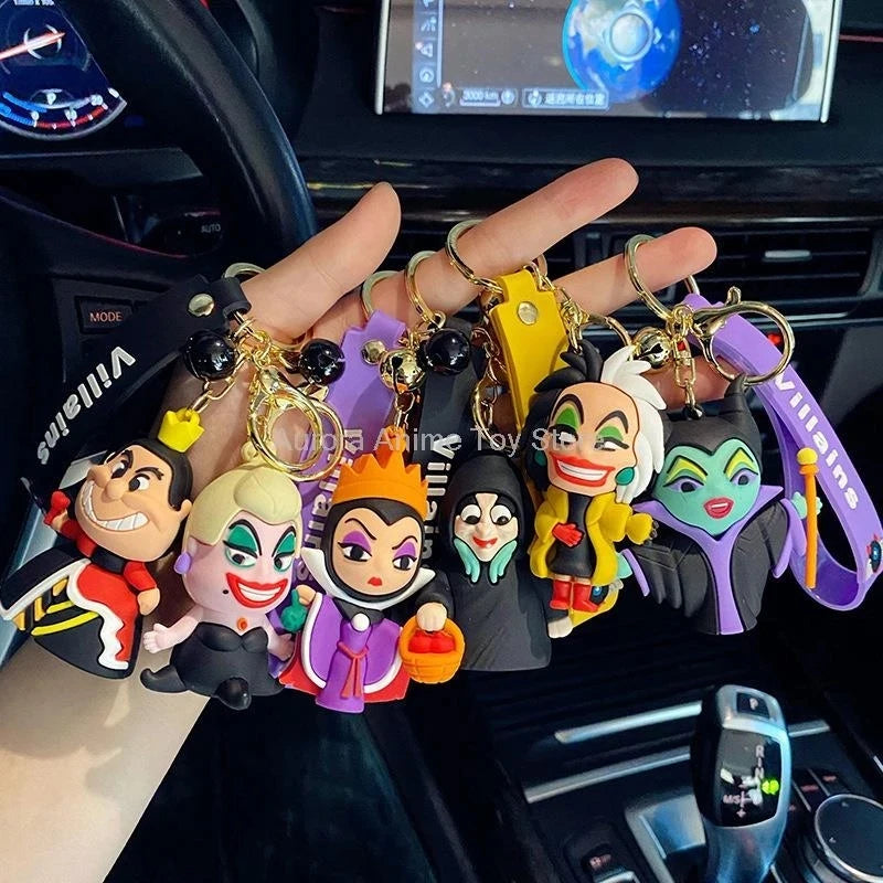 Disney Villain Maleficent Evil Queen Keychain Silicone