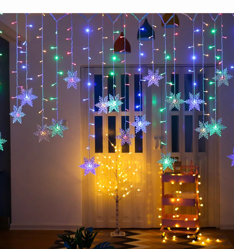 Snowflake Christmas LED String Lights (3.2m)