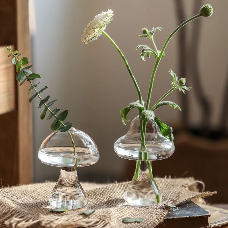 Mushroom Glass Vase Terrarium DIY Aromatherapy Bottle