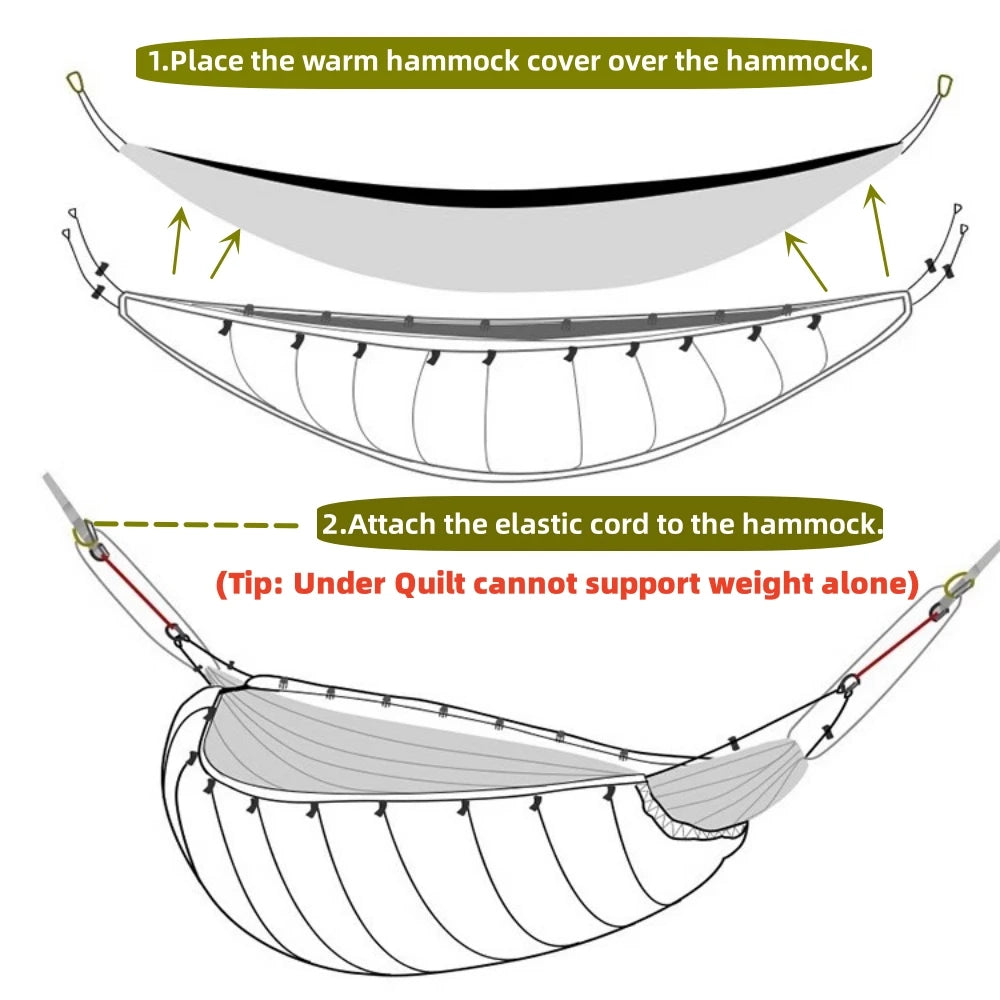 Night Cat Hammock Underquilt Sleeping Bag Lightweight