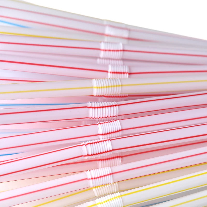 Colorful Plastic Drinking Straws