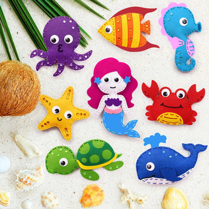 Sea Animal Sewing Kit DIY Felt Craft Educational Toy