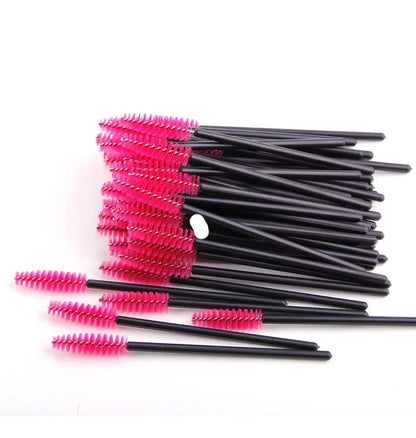 50/100Pcs Disposable Eyebrow Mascara Wands Eyelash Brush