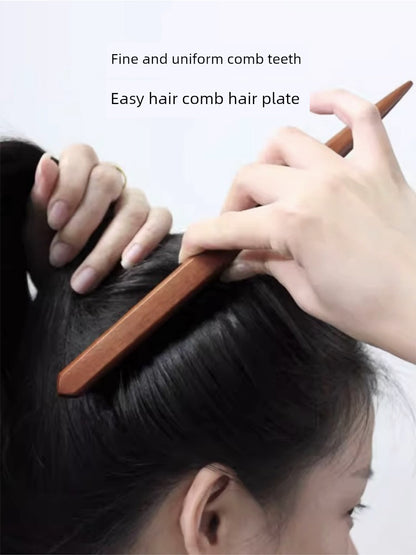 Bristle Three-Row Long-Handle Makeup Comb Pointed Tail Hair Styler