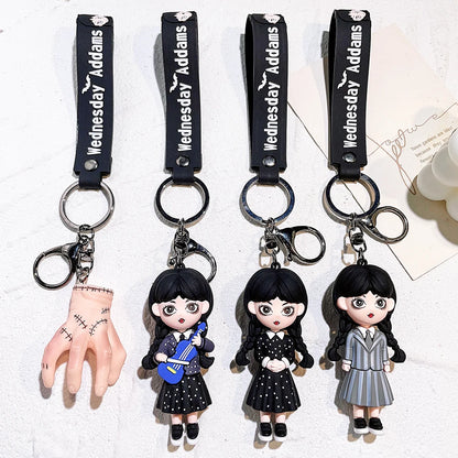 Wednesday Addams Keychain