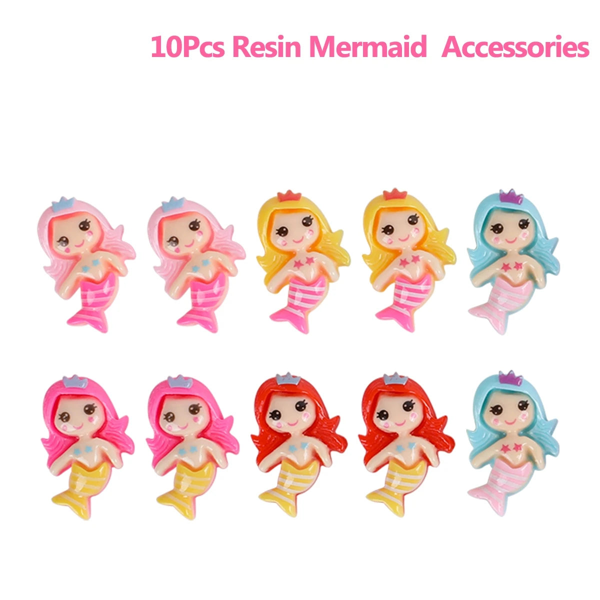 10pcs Mermaid Bubble Tube Soap Bottles Party Favors