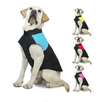 Winter Waterproof Dog Vest Large Pet Ski Coat