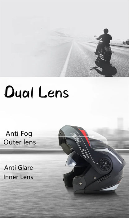 BLD Personalized Full Face Motorcycle Helmet Modular