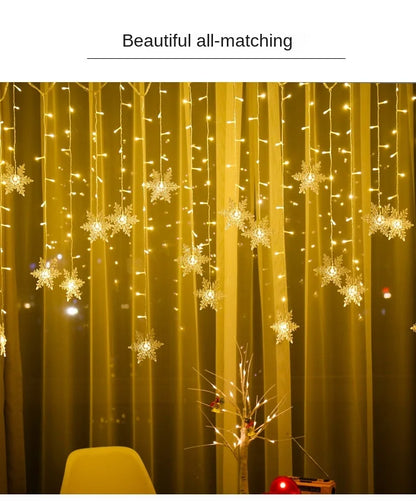 Snowflake Christmas LED String Lights (3.2m)