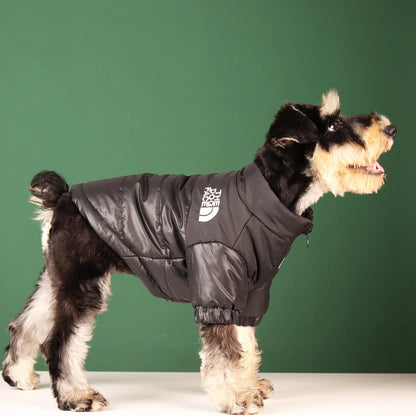 Large Winter Dog Jacket Reflective Windproof Bulldog Coat