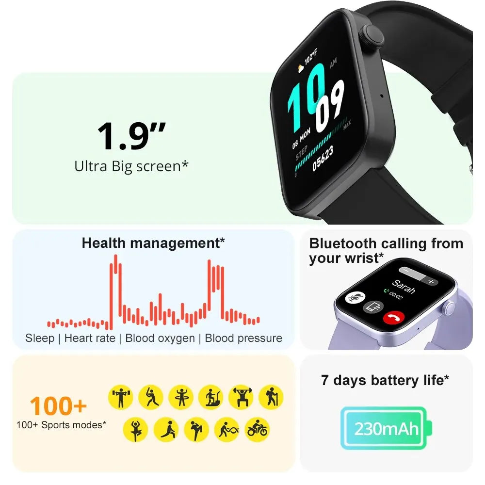 COLMI P71 Voice Calling Smartwatch Men Women IP68 Health