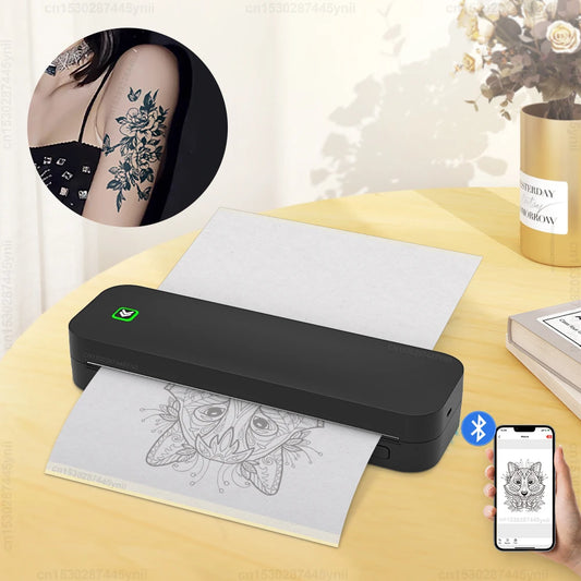 Portable A4 Thermal Printer Inkless Android IOS