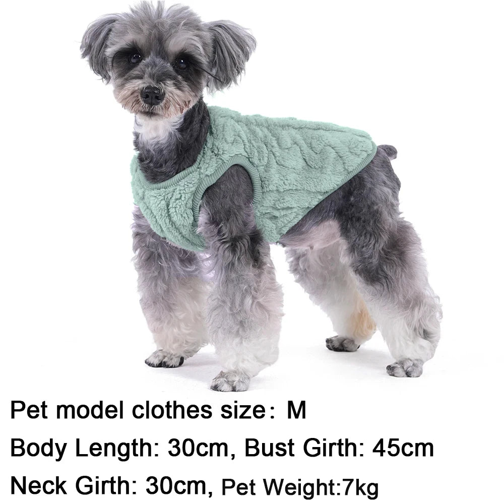 Soft Fleece Dog Sweater for Small Dogs Cats Winter Warm