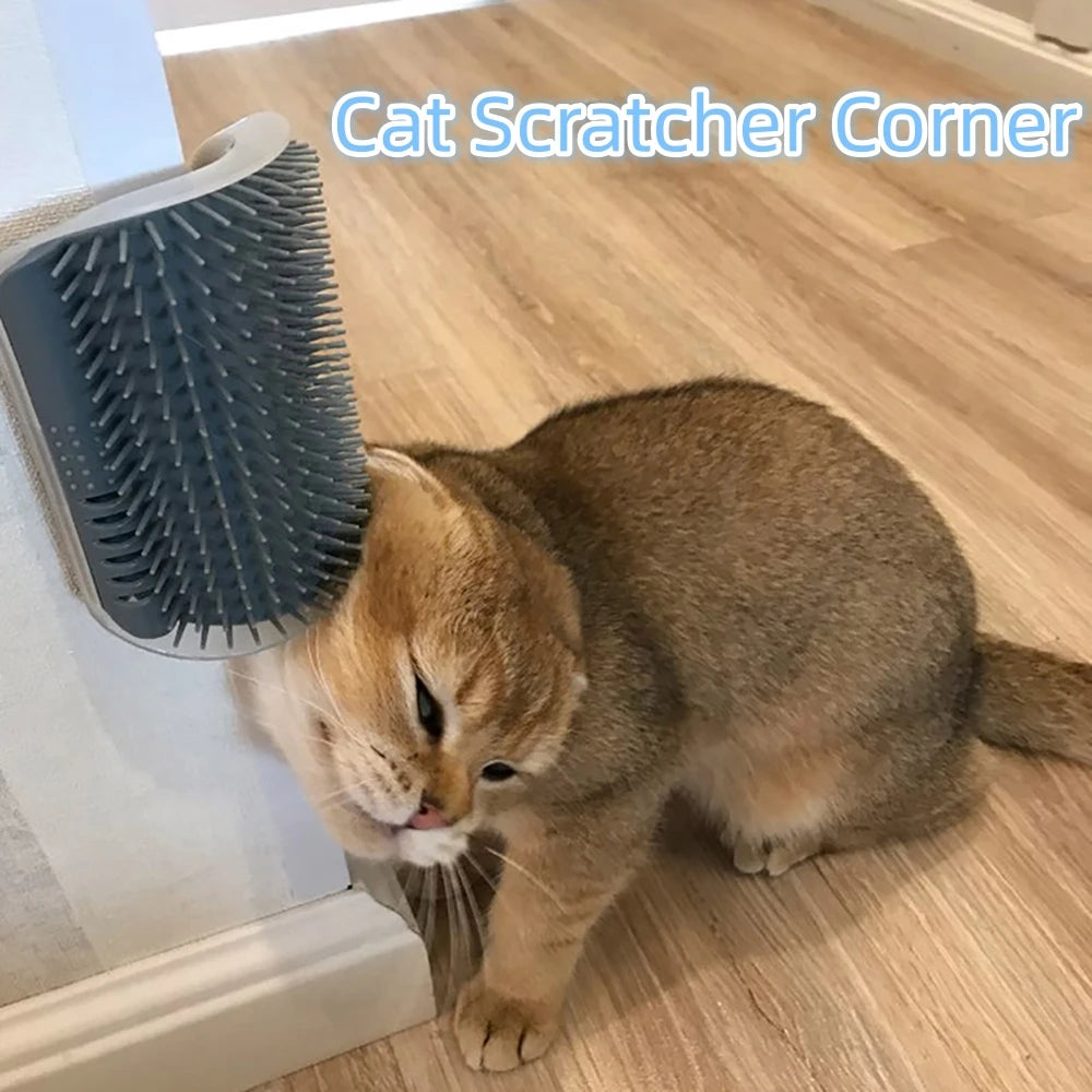 Cat Scratcher Massager Grooming Brush Hair Remover