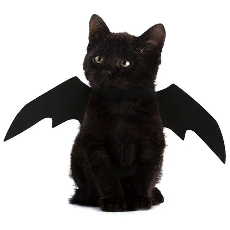 Halloween Bat Wings Pet Costume Dog Cat Harness Dress