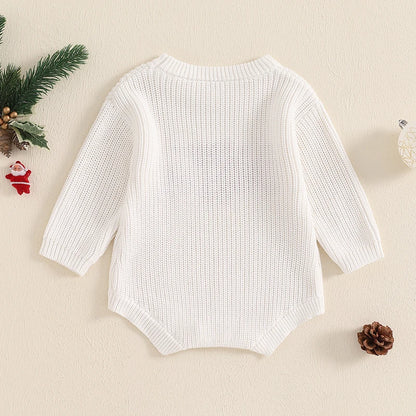 Baby Christmas Sweater Romper