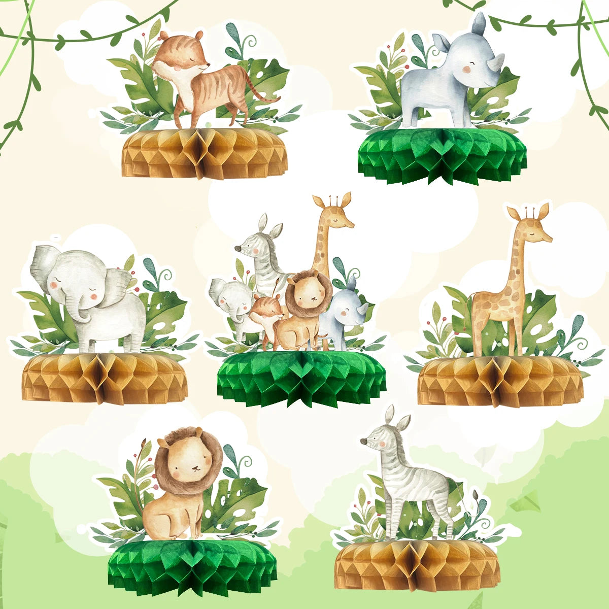 Jungle Animal Table Décor - Shop Dealza