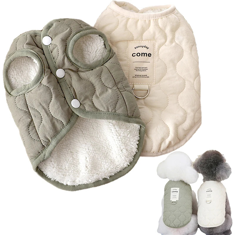 Winter Pet Dog Vest Jacket Cotton Warm for Small Medium