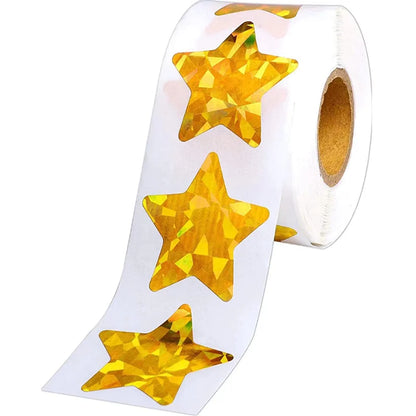 Colorful Star Stickers Holographic DIY School Rewards