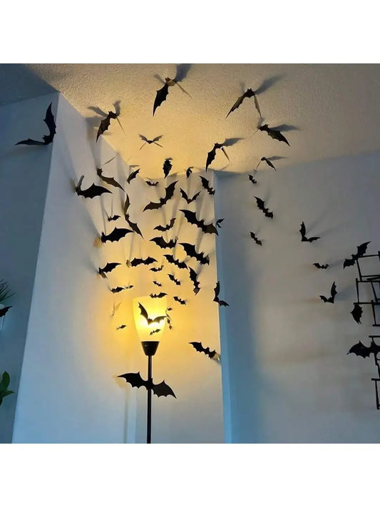 3D Waterproof Bat Wall Stickers (60 pcs)