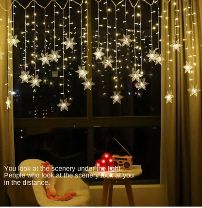 Snowflake Christmas LED String Lights (3.2m)