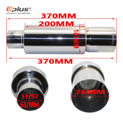 EPLUS Car Exhaust Pipe Muffler Stainless Steel