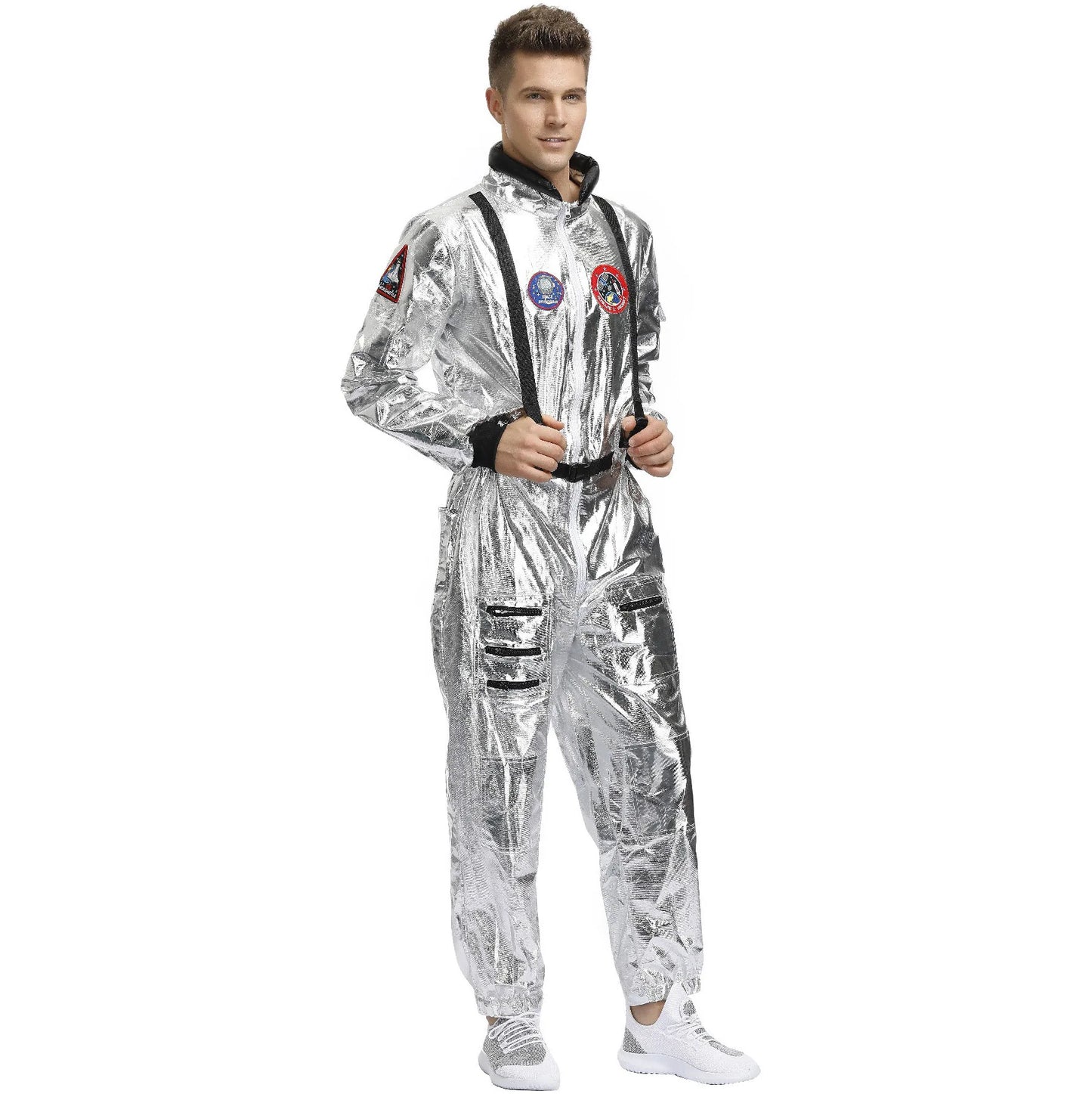 Astronaut Space Suit Costume Adult Kids Family Party Outfit