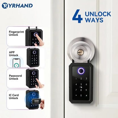 YRHAND TTlock Wifi Security Lock Box Fingerprint Smart