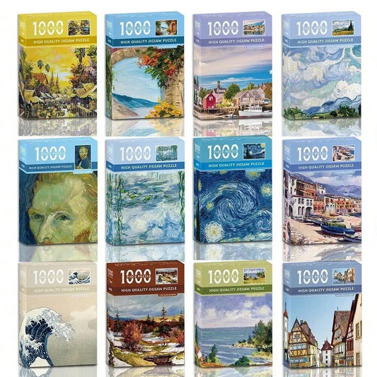 Van Gogh 1000 Pieces 38*26cm Jigsaw Puzzle Educational Christmas Gift