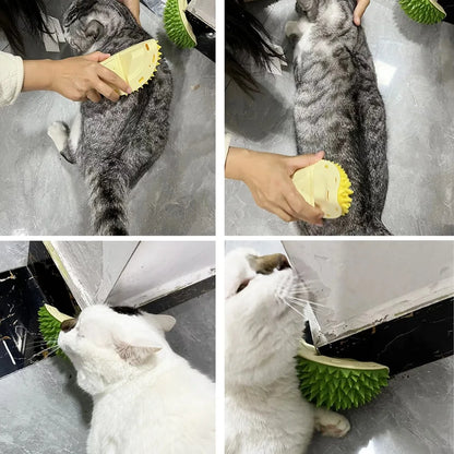 Cat Scratcher Massager Grooming Brush Hair Remover