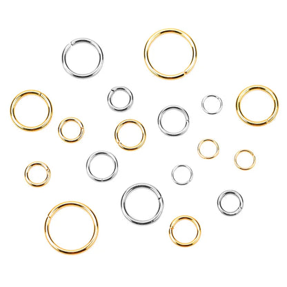 100pcs PVD Stainless Steel Open Jump Rings Necklace Bracelet