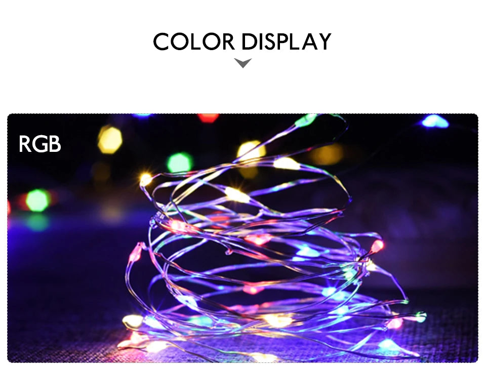 Copper Wire LED Garland (2m-10m)