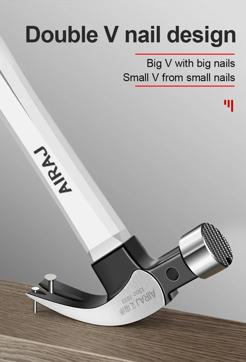 AIRAJ Claw Hammer High Carbon Steel Anti-Slip Handle