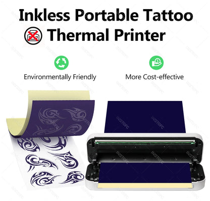 Inkless A4 Portable Thermal Printer Bluetooth Wireless