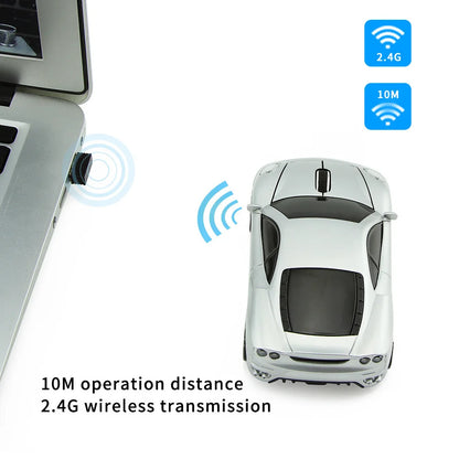 Wireless Mini Sports Car Mouse