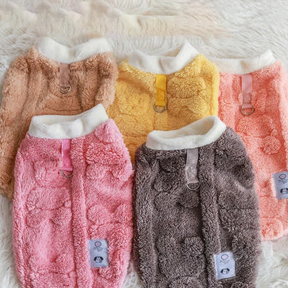 Soft Fleece Dog Clothes Winter Warm Puppy Sweater